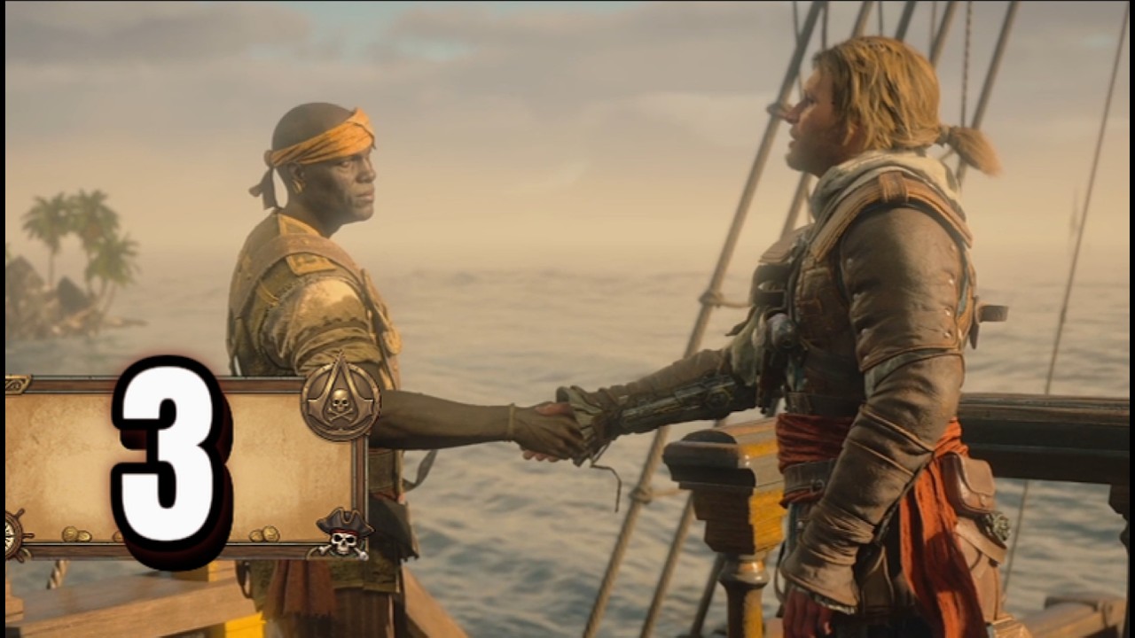 Stealing Our Own Ship! (AC Black Flag Resynced 100% Platinum Walkthrough Part 3)