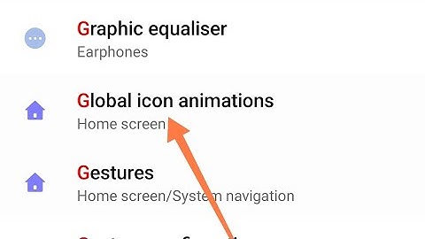 redmi note 7 me global icon animations on off kaise kare, global icon animations settings
