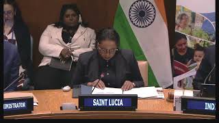 Amb Menissa Rambally, PR of Saint Lucia at Ninth Annual India-UN Development Partnership Fund Event Amb Menissa Rambally, PR of Saint Lucia at Ninth Annual India-UN Development Partnership Fund Event