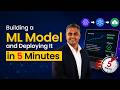 Building a Machine Learning Model and Deploying It in 5 Minutes | 360DigiTMG