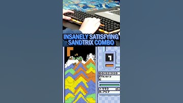 Insanely Satisfying Sand Tetris Combo #shorts #tetris