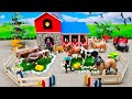 Best diy miniature farm village with barnyard animal  barn for cow  horse stable  cattle farm