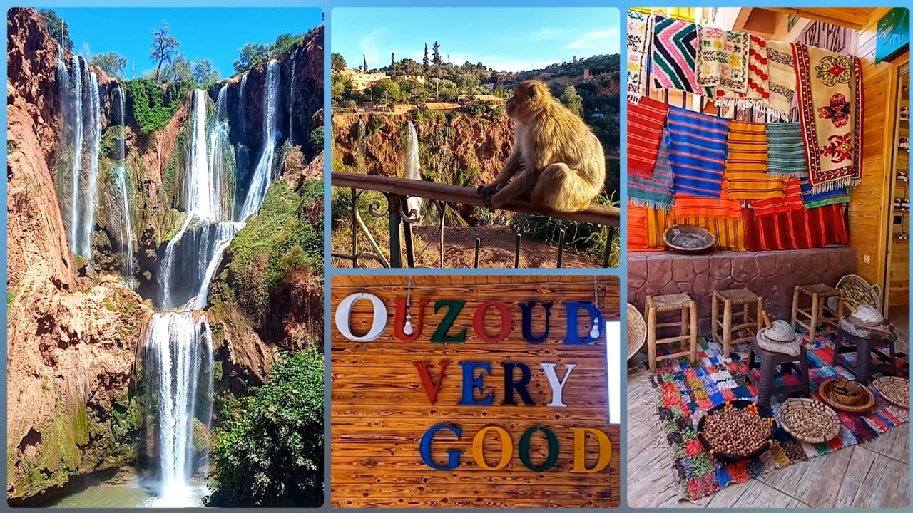 زيارة  شلالات أوزود العالمية 🇲🇦 طبيعة ساحرة وراحة نفسية رهيبة🍀Ouzoud Waterfalls Morocco