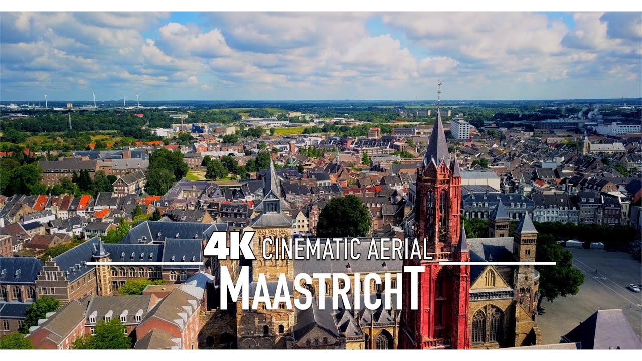 MAASTRICHT by Drone 4K | Limburg Holland Cinematic Aerial | Maestricht