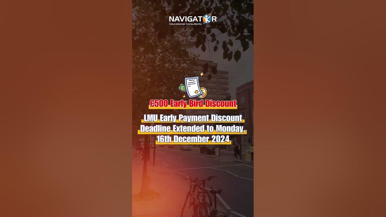 "LMU Early Payment Discount Extended Save Big for January 2025