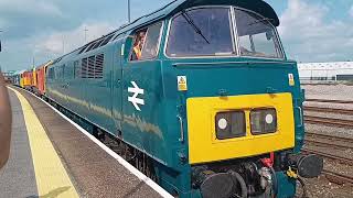 D1015 with 20302/20311/50021 dit 0z52/0z53 Kidderminster SVR - Swanage, loco convoy,  8th May 2024