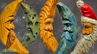 Carve The &quot;Man on the Moon&quot; -Full Woodcarving Tutorial