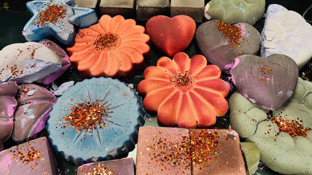 Crispy Dyed Chalk ASMR Crush | Satisfying Chalk ASMR Video 