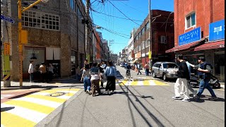 [4K] 서울 건대로데오거리에서 성수동 카페거리 블루보틀까지 산책, Walking along the cafe street in Seongsu-dong, Seoul