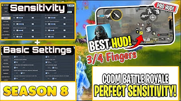 Best Sensitivity Settings & 4 Finger HUD | COD Mobile 2025