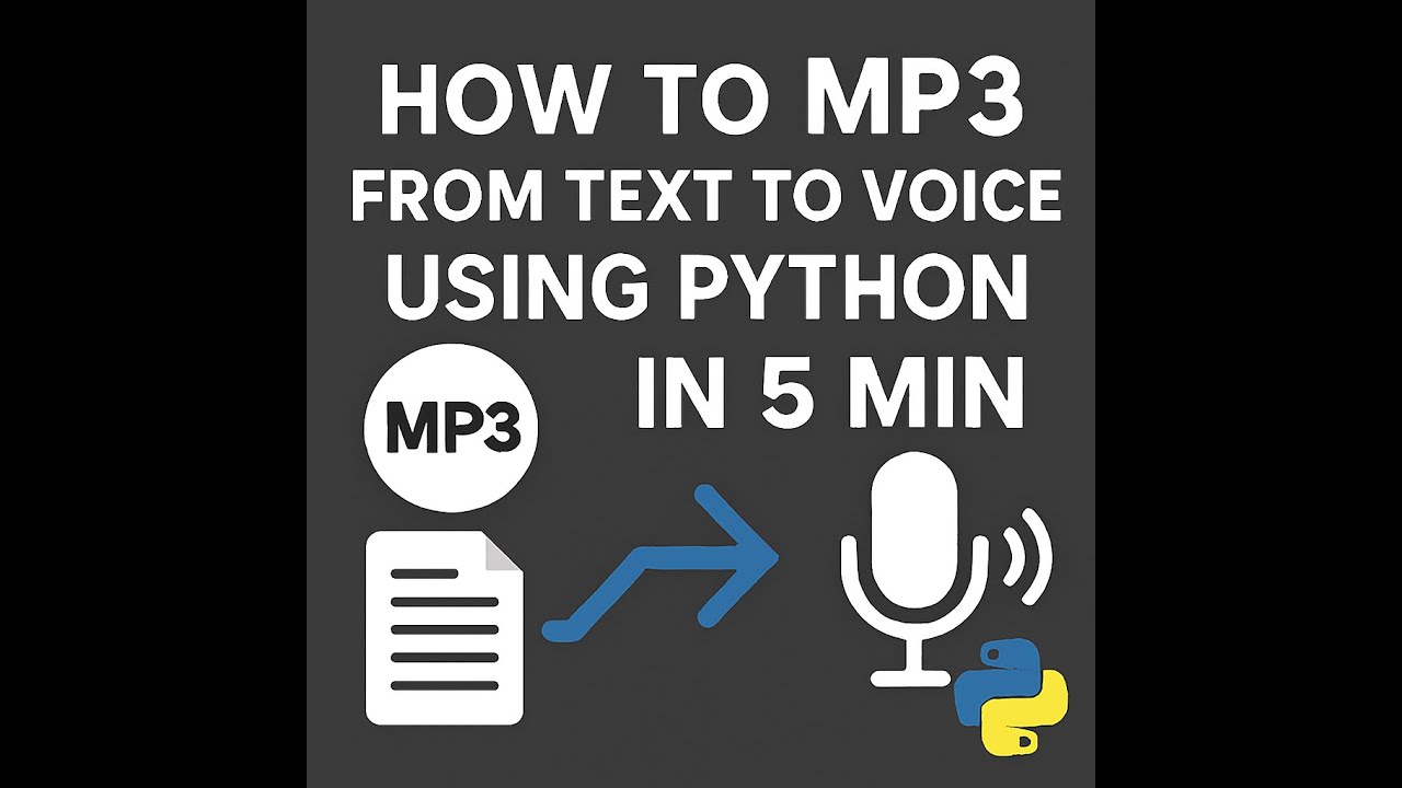 Convert Text to MP3 in 5 Minutes with Python Text-to-Speech Tutorial# ...
