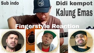 @Alip_Ba_Ta. Kalung Emas - Didi Kempot Fingerstyle Reaction Subtitle Indo