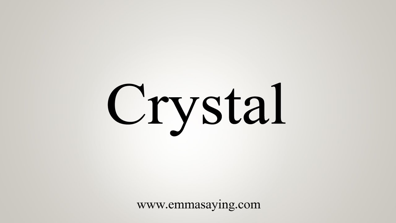 cristal - Wiktionary, the free dictionary