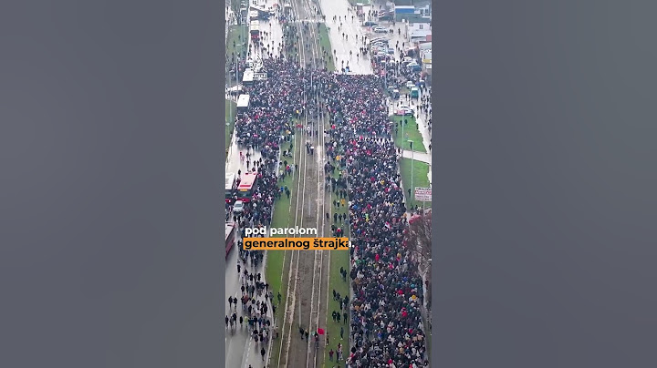 Novi Beograd: Snimak protesta iz drona