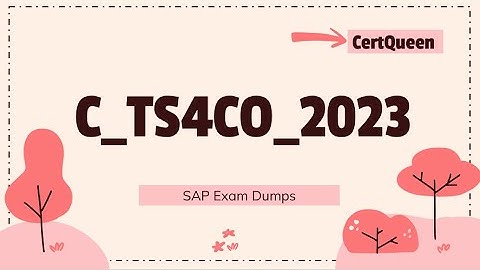 C_TS4CO_2023 SAP Certified Associate Exam Dumps