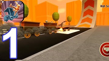 Turbo Dismount - Gameplay Walkthrough, Car Crashes All Cars All Levels (iOS, Android) | Part 1