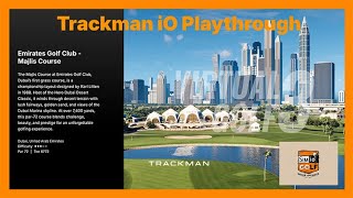 SIM IO - Emirates Golf Club - Majlis Course (UAE) Playthrough - Virtual Golf 3 - TRACKMAN IO