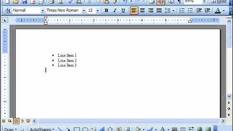 Word 2003 Tutorial Applying Bullets & Numbering Microsoft Office Training Lesson 15.1