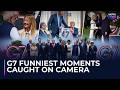WATCH: G7 Leaders’ Funniest On-Camera Moments Go Viral | Meloni's Wink, Awkward Hugs & More