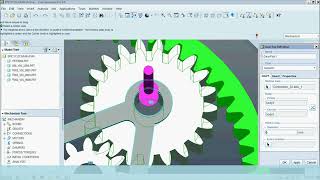 How to mesh gears to create epicyclic gear mechnism in pro engineer creo | Tutorial