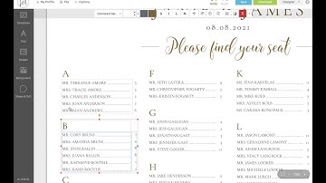 How to edit the A-Z Seating Chart