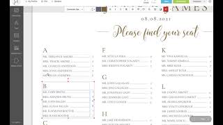 How to edit the A-Z Seating Chart