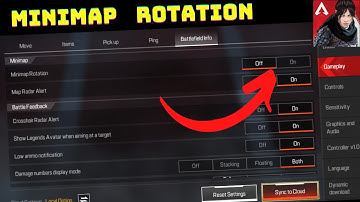 How to trun on/off Minimap Rotation in Apex Legends Mobile