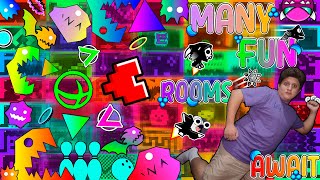 SALAS, SALAS Y MAS SALAS!! | Many Fun Rooms Await By Koopazu | Geometry Das 2.2 (Demon)