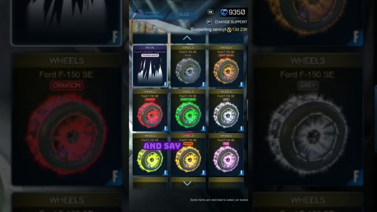 1 из миллиона бесплатных предметов для Rocket League...