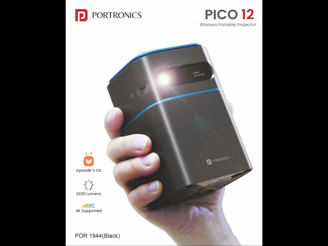 Portronics Pico 12 Smart Portable LED Projector with up to 4K support  launched