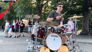 Pink Floyd, Wish you were here (cover by the Spinning Blowfish), busking in the streets of Edinburgh