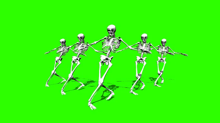 Skeletons Dancing #4 / Green Screen - Chroma Key