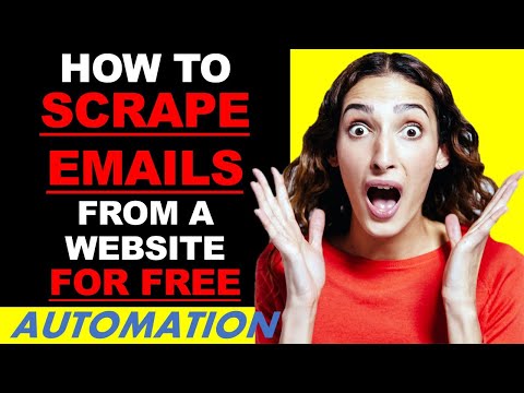 New! HOW TO SCRAPE EMAILS FROM A WEBSITE FOR FREE | Web Scraping Macro Recorder Bot Data Scraping