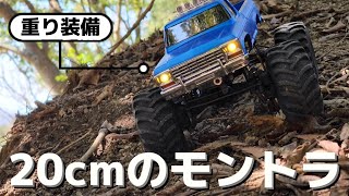 【チビだが重量級の動き】小さなモンスタートラックのラジコンがリアルな動きで楽しい動画 / FMS FCX24 1:24 SMASHER V2 RTR @fmsmodelRC