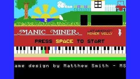 Title and Demo Mode of Manic Miner for MSX (Cameron Else’s version)