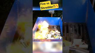 Lighters Or Matches Can Set The Shredder On Fire? #shorts #shredding #shredder