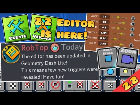 Robtop Updated The Editor In Geometry Dash 2.2! New Effect Triggers Revealed!