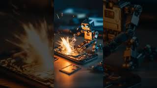 dumb robots burned the phone #DreamScreenAI #veo3 #aianimation #ai