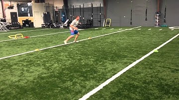 3 Cone Triangle left: shuffle-sprint-sprint