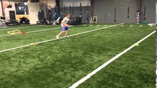 3 Cone Triangle left: shuffle-sprint-sprint