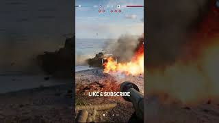 Battlefield 5  Flamethrower Tank Explosion shorts  battlefield5 battlefield gaming bfv