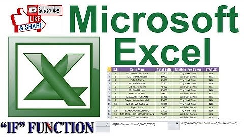 Advanced Excel Tutorial IF Function In Microsoft Excel