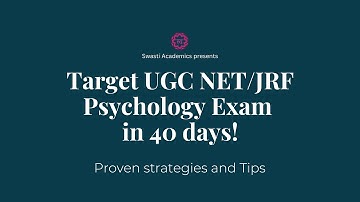 40 Days Strategy for UGC NET Exam Psychology | Target June 2023