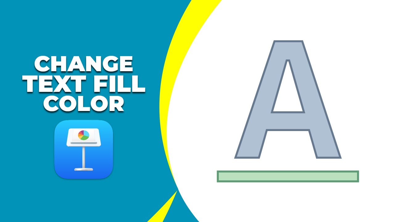Text Fill Color How to change text fill color in keynote - YouTube