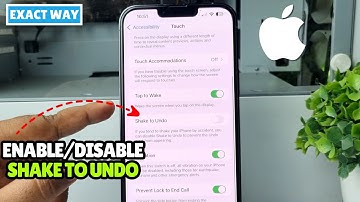 iPhone 13/13 Pro: How to Enable/Disable Shake to Undo