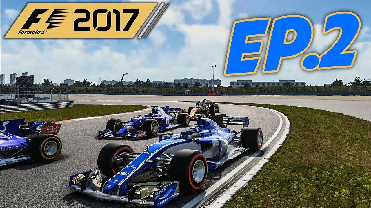 Digen Racing DIGGIN' ON THE OUTSIDE! |Race 2/20| F1 2017 Sauber Career Mode Episode ...