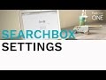 Tutorial: Searchbox settings