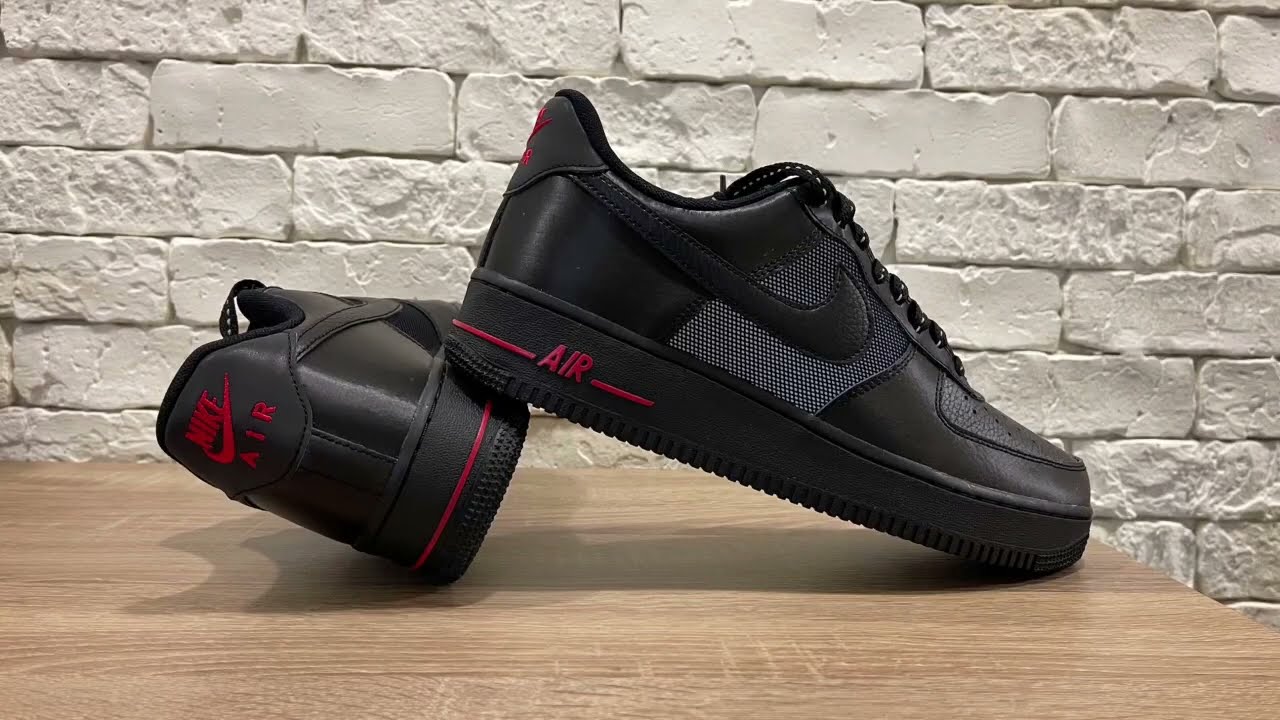 Air Force 1 LV8 Black Light Crimson On Foot Sneaker Review QuickSchopes 412  Schopes DZ4514 001 