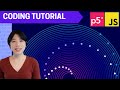 P5js coding tutorial  rainbow pendulum waves