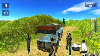 Offroad Army Bus Driving - Army Soldiers Transport - Android Gameplay screenshot 2